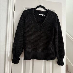 Veronica Beard Black V Neck Sweater Size XS